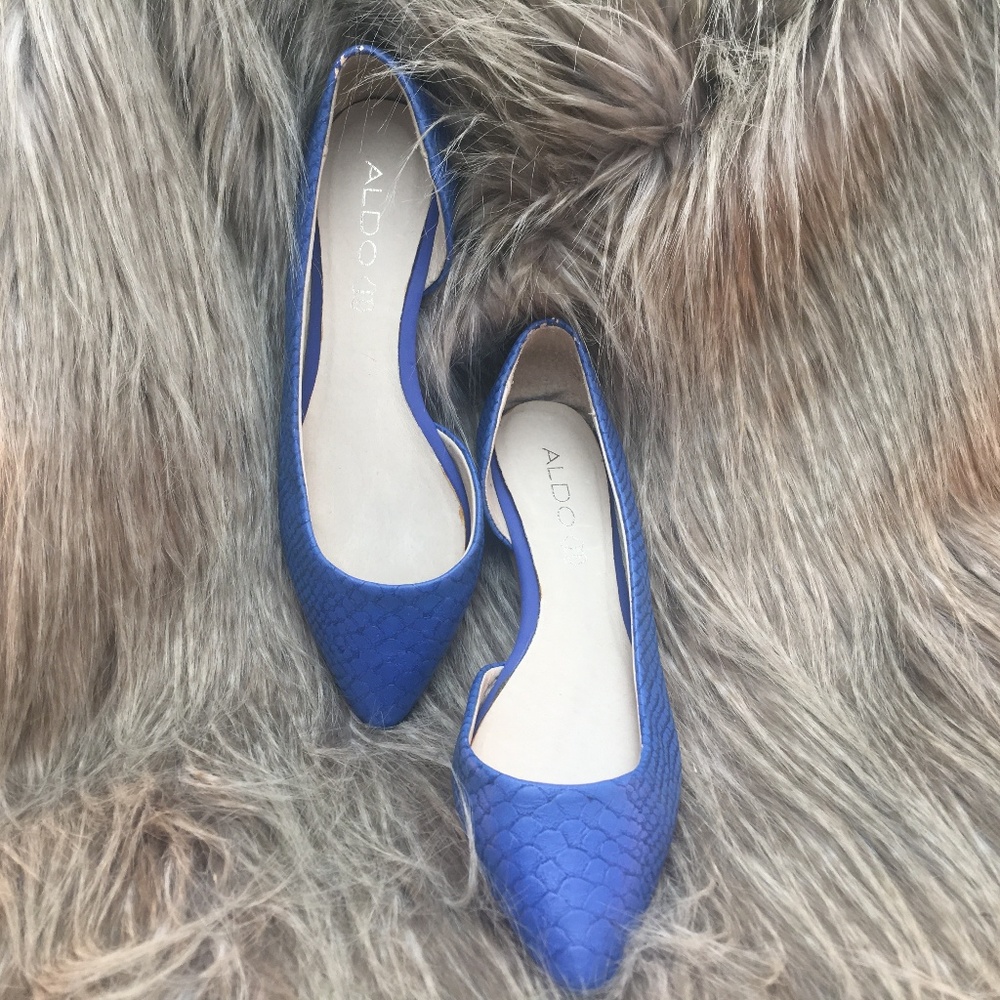 Aldo Royal Blue Flats - Size 6.5